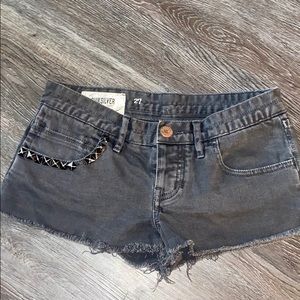 Quicksilver shorts size 27 distressed